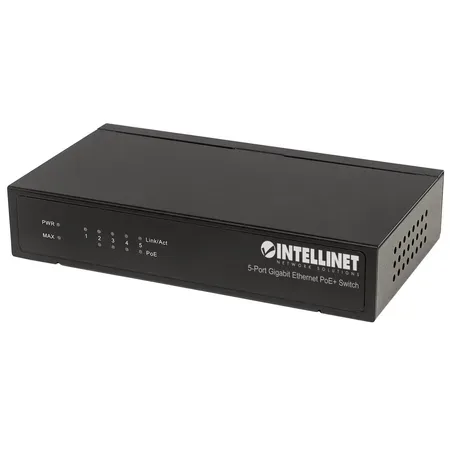 Intellinet 561228 nätverksswitch, ohanterad, Gigabit PoE, 5 portar