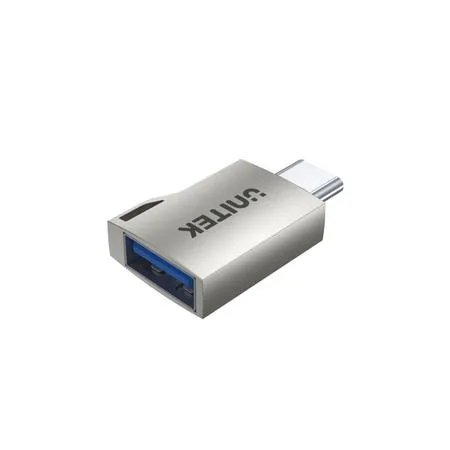 UNITEK A1025GNI adapter USB C hane till USB A hona, silver