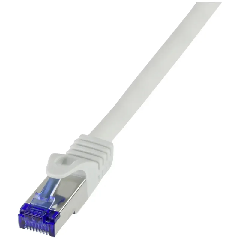 LogiLink C6A102S RJ45 Nätverkkabel, Patchkabel CAT 6A S/FTP 15.00 m Grå 1 st