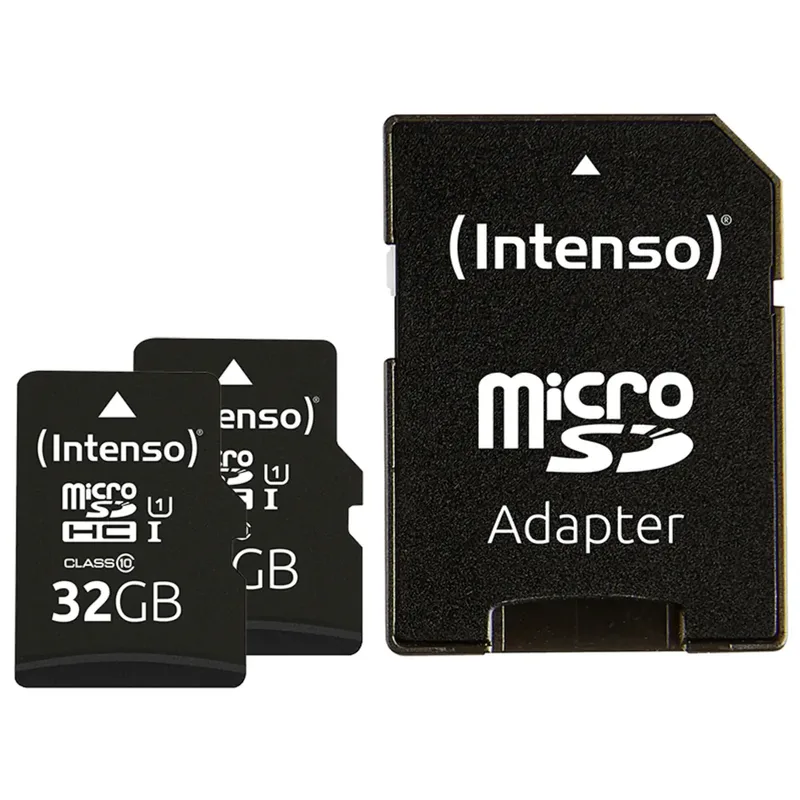 Intenso 32GB SDHC Premium double pack microSDHC-Kort Box 32 UHS-I, Class 10