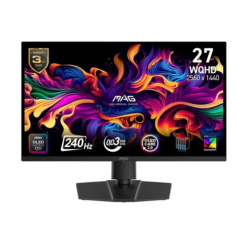 MSI MAG 271QP QD-OLED X24 26,5" OLED-skärm, 2560 x 1440