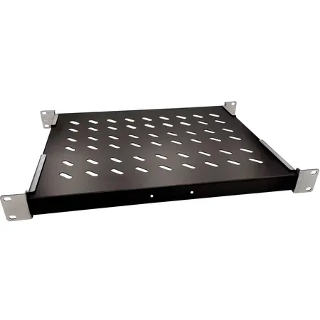 Lanview 1U 19-tums fast hylla, D=600 mm