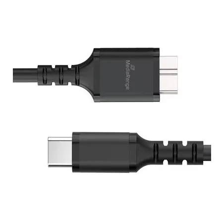 MediaRange MRCS257 USB-kabel Micro-USB B till USB C 0,5 m svart