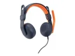 Logitech Zone Learn On-Ear Wired Headset for Learners, USB-A