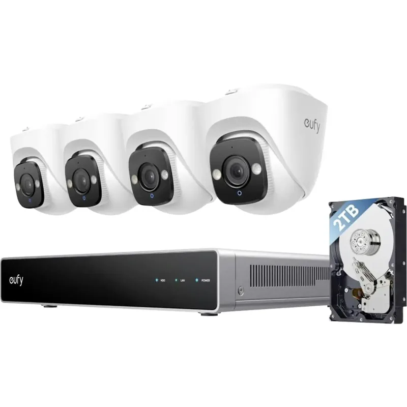 eufy NVR Security System E41 E8P10321 Sladd, LAN IP-Nätverk-videoinspelningsset 3840 x 2160 pixel