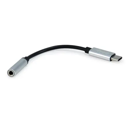 Equip 133474 mobilkabel USB-C till 3,5 mm 0,15 m svart/silver