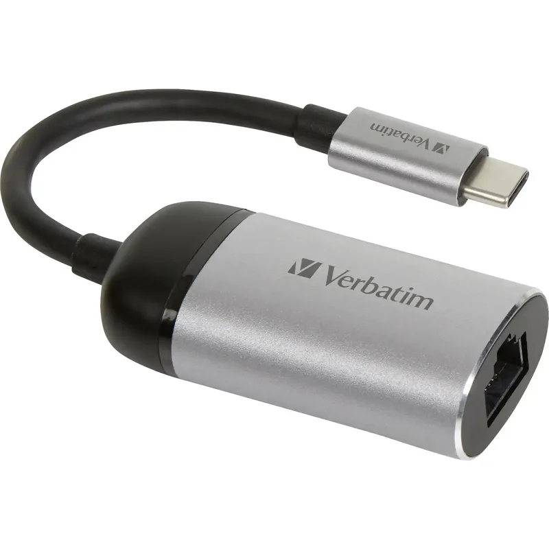 Verbatim - nätverks-/USB-adapter - USB-C