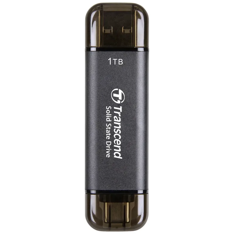 Transcend ESD310C 1 TB Extern SSD-disk USB 3.2 Gen 2, USB-C® Svart TS1TESD310C
