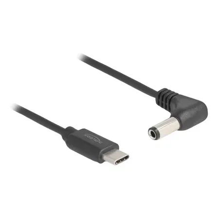 Delock - strömkabel - USB-C (enbart ström) till DC-jack 5,5 x 2,1 mm
