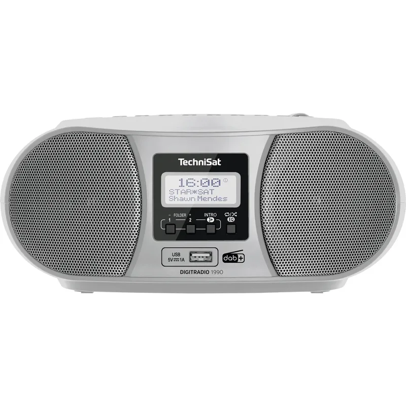 TechniSat DIGITRADIO 1990 CD-radio DAB+, FM, silver