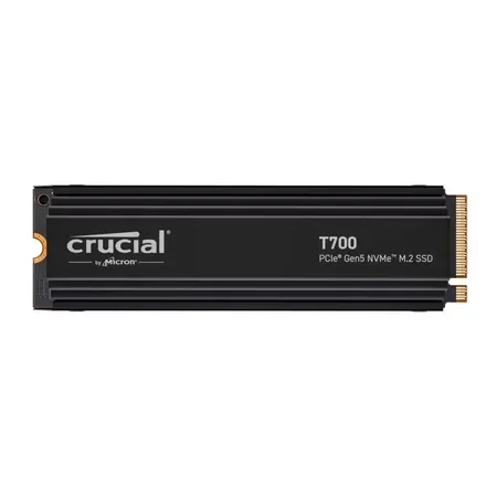 Crucial T700 4 TB PCIe Gen5 NVMe M.2 SSD med kylfläns