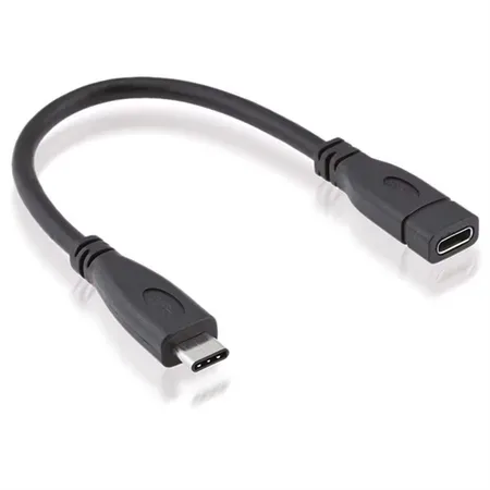 Roline USB-kabel USB 3.2 Gen2 USB-C®-kontakt 0.15 m Svart Skärmad 11.02.9015