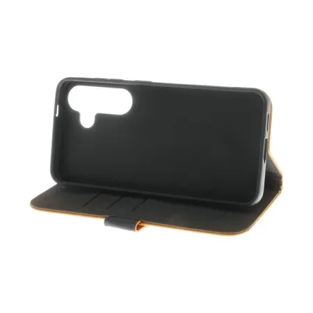 Premium flip-fodral Galaxy S25 brun
