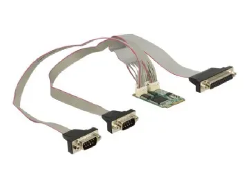 Delock MiniPCIe I/O PCIe full size 2 x Serial RS-232 + 1 x Parallel