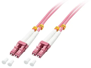 Lindy 46341 InfiniBand og fiberoptisk kabel 2 m LC Lyserød