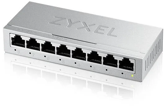 ZyXEL GS-108B 8-portars Gigabit-switch, metall