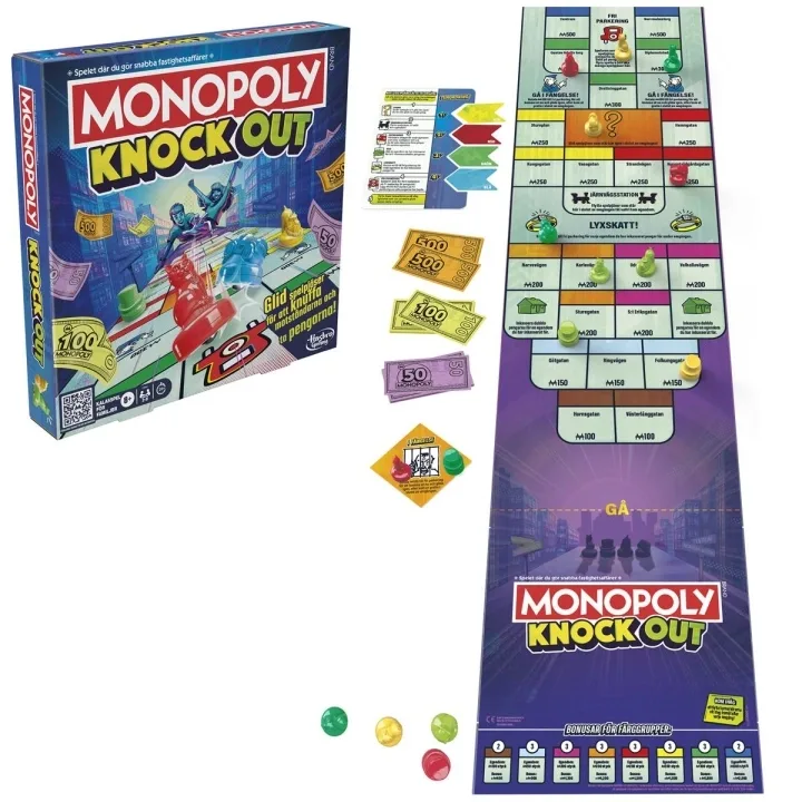 Hasbro Gaming Monopoly Knockout brädspel