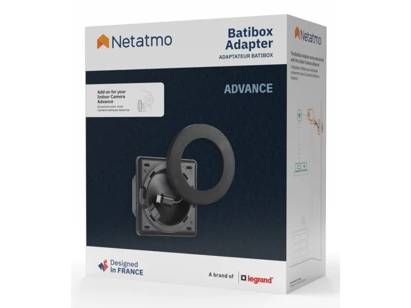 Netatmo NPC-BAT-B adapterring för inomhuskamera, svart