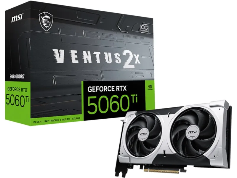 MSI GeForce RTX 5060 Ti VENTUS 2X OC PLUS 8 GB GDDR7
