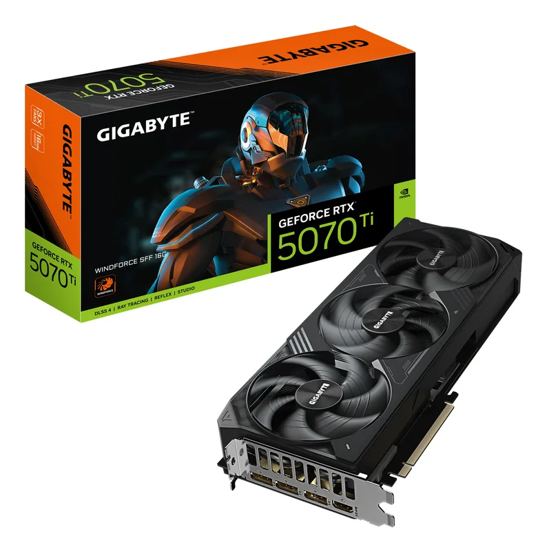 Gigabyte GeForce RTX 5070 Ti Windforce SFF 16 GB GDDR7, HDMI/3xDP