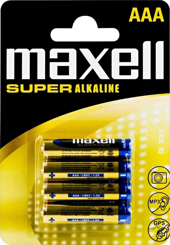 Maxell batterier, AAA (LR03)