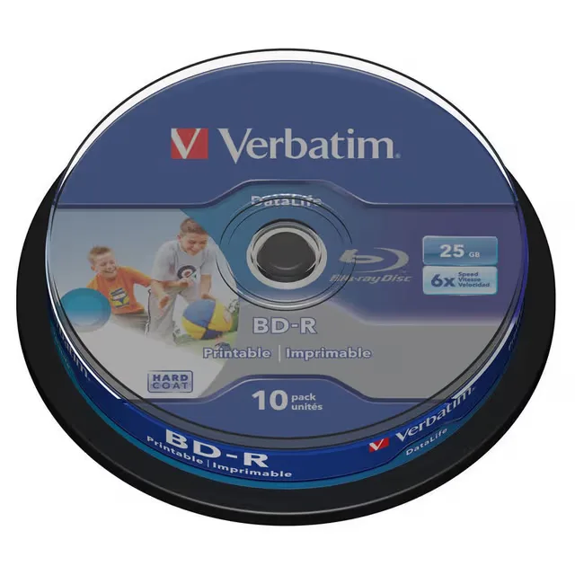 Verbatim BD-R 25GB 6x 10-pack Spindel Printbar