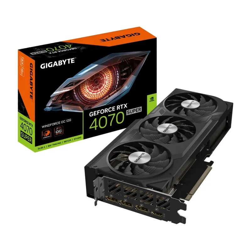 GIGABYTE GeForce RTX 4070 Super Windforce OC 12 GB, grafikkort