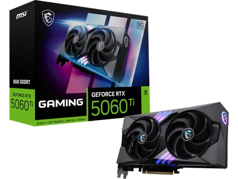 MSI GeForce RTX 5060 8G GAMING OC Grafikkort