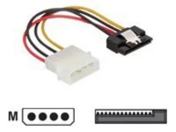 Delock Strömadapter SATA till 4 pin
