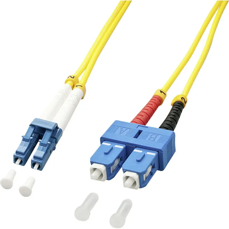 Lindy 47471 InfiniBand- och fiberoptisk kabel 2 m LC SC Gul
