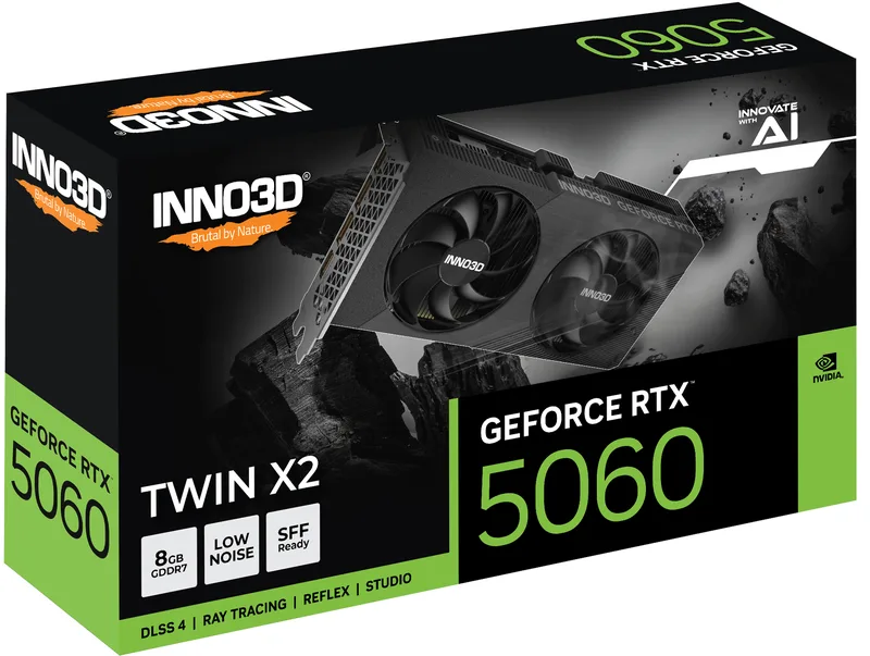 INNO3D GEFORCE RTX 5060 8GB TWIN X2 GDDR7 3xDP 1xHDMI