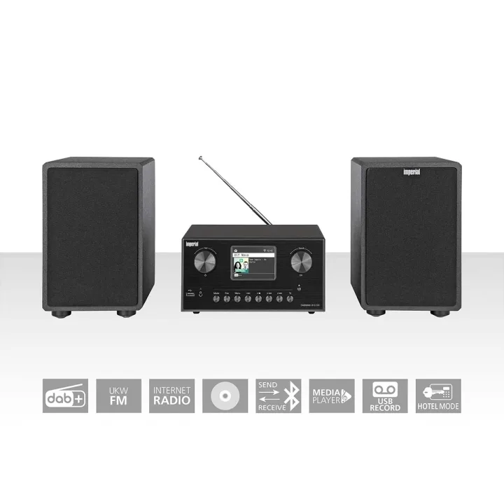 imperial DABMAN i310 CD Hybrid micro Hi-fi System DAB+ / FM / Internet / Bluetooth Svart