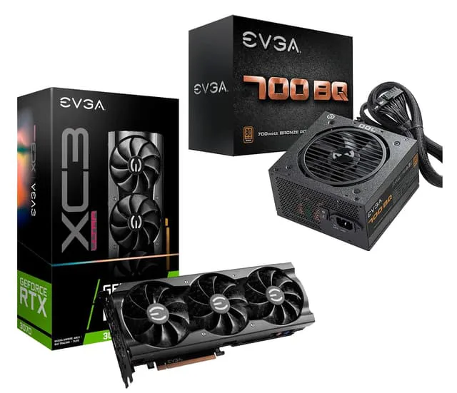 EVGA RTX 3070 XC3 + 700WB BU