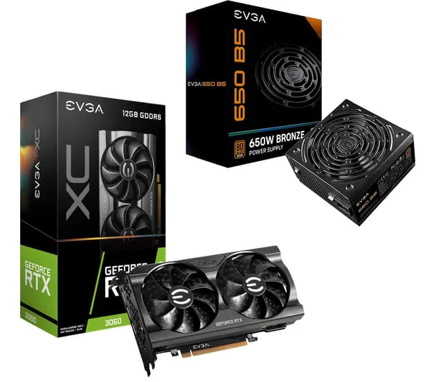 EVGA GF RTX 3060 XC + 650WB BU