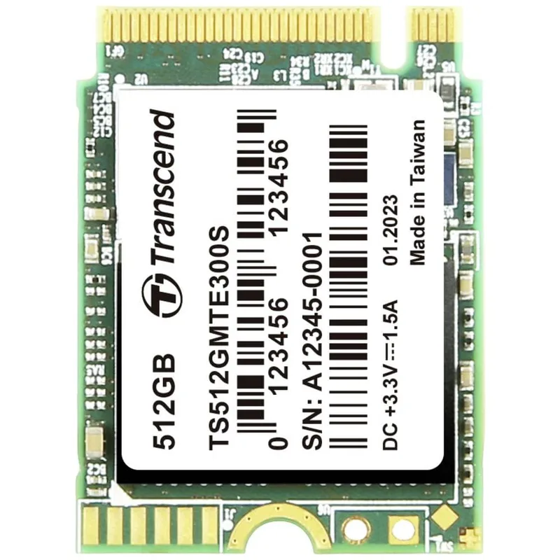 Transcend 300S 512 GB Interne M.2 PCIe NVMe SSD 2230 Pcle NVMe 3,0 x4 Box TS512GMTE300S