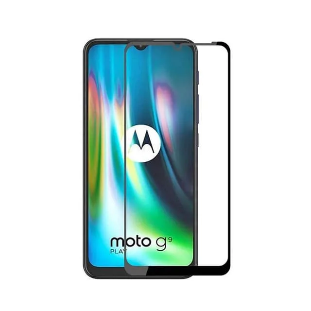 Skalo Moto G9 Play Heltäckande Skärmskydd Härdat
