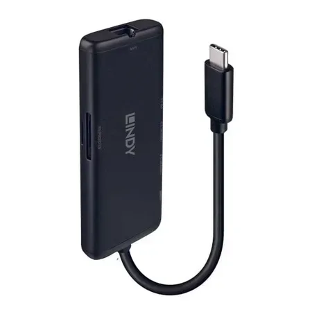 Lindy 43358 dockningsstation USB-C 3.2 Gen 1, svart