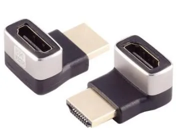 Adapter HDMI hane till hona, MicroConnect, 8K@60Hz, vinklad uppåt