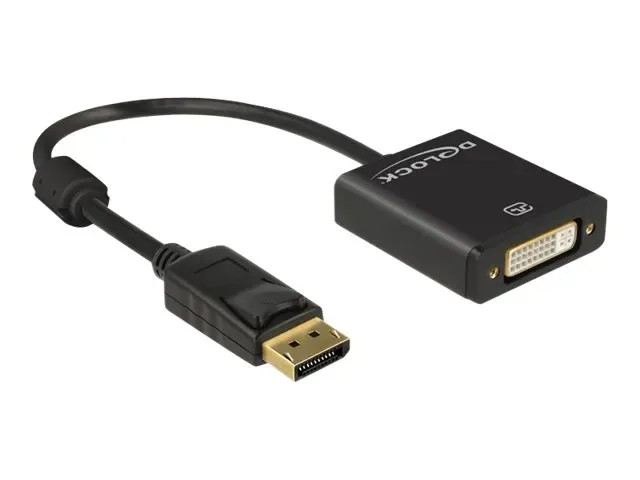 Delock Adapter Displayport 1.2 male > DVI female 4K Active black