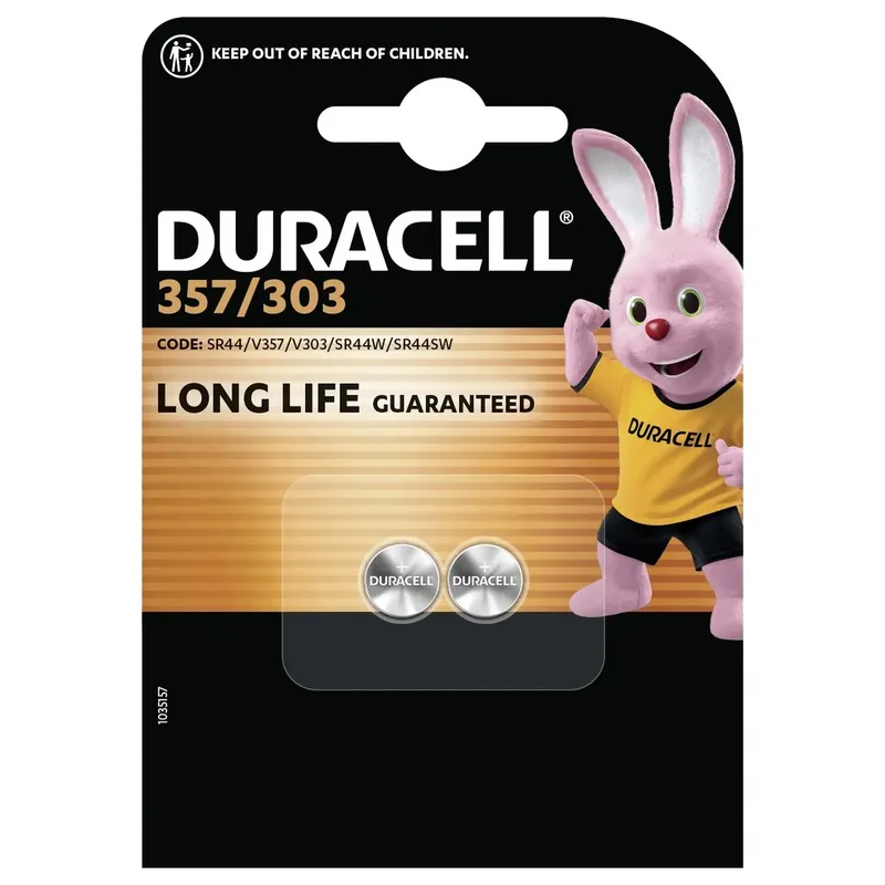 Duracell 357/303 batteri