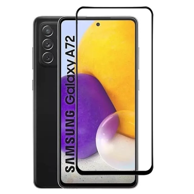 Skalo Samsung A72 Heltäckande Skärmskydd Härdat Glas