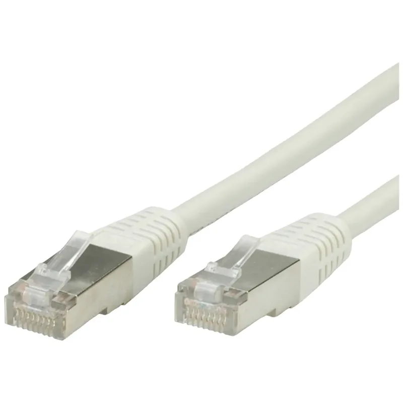 Value 21.99.0105 RJ45 Nätverkkabel, Patchkabel CAT 5e F/UTP 5.00 m Grå PVC-mantel 1 st