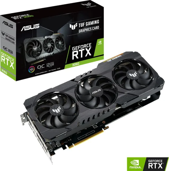 ASUS GeForce RTX 3060 12GB GDDR6 TUF OC GAMING V2