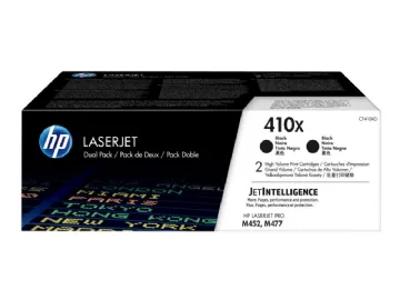 HP 410X Svart, 2-pack, hög kapacitet, 2x6500 sidor