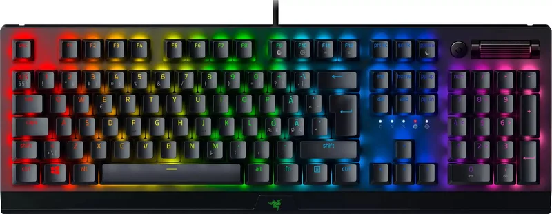 Razer BlackWidow V3 mekaniskt gamingtangentbord, gula switchar