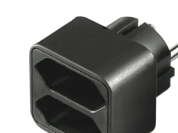 Goobay Adapter för uttag kompakt adapter med två eurouttag