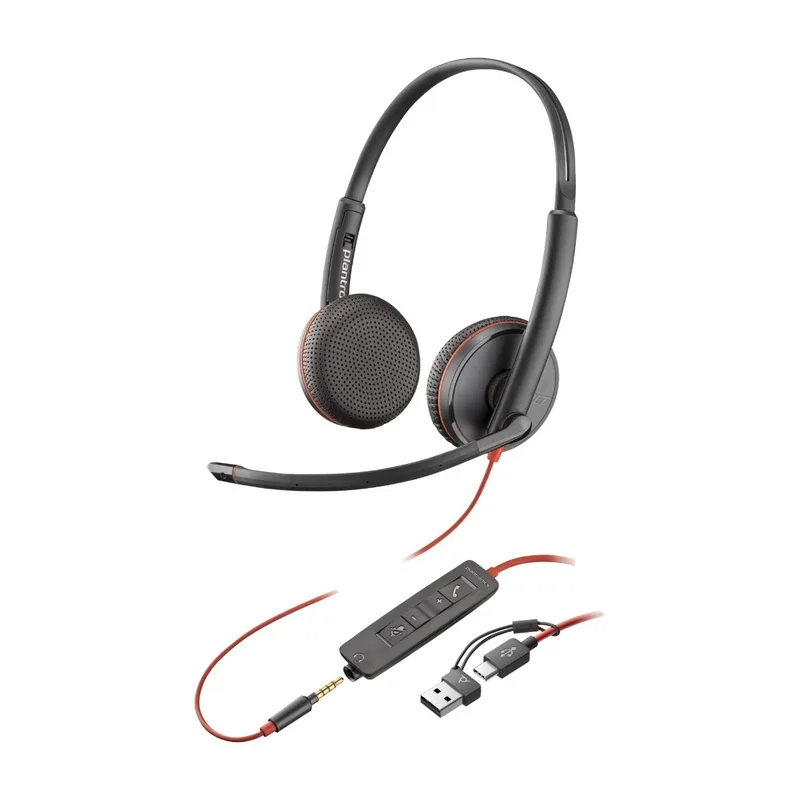 HP Poly Blackwire 3225 stereo headset