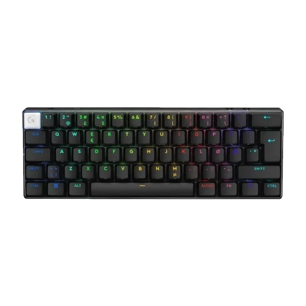 Logitech G Pro X 60 LIGHTSPEED trådlöst gamingtangentbord, svart