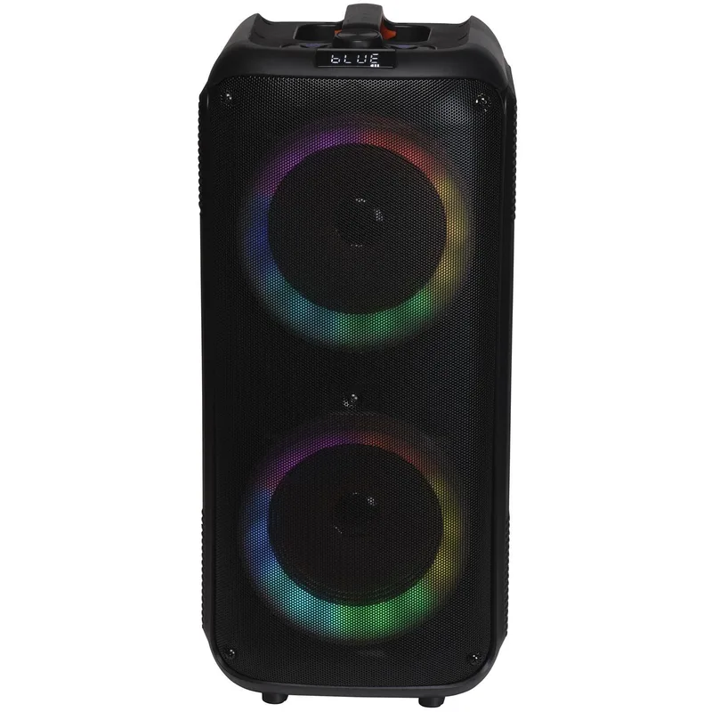 Denver: Högtalare Bluetooth 2x6,5" woofers 20W Batteri LED-ljus BPS-354 Svart