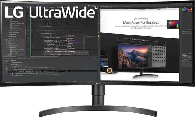 LG UltraWide 34WN80C 34" 21:9 välvd bildskärm